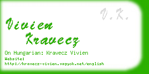 vivien kravecz business card